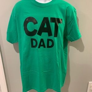 Cat dad short sleeve shirt.